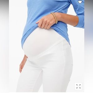 J Crew Maternity Jeans, White, Size 28